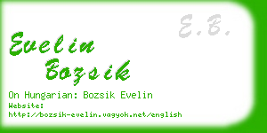 evelin bozsik business card